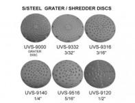 Stainless Steel Shredder Disc 3/16" Hole