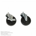 4" Threaded Caster w/Brake